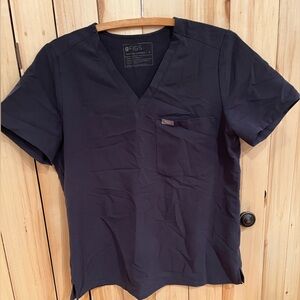 Quiet Navy Catarina Scrub Top